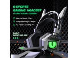 Auriculares Para Juegos Con Cable, Micrófono De Alta Definición Integrado Y Compatibilidad Con Sonido Estéreo 3d.