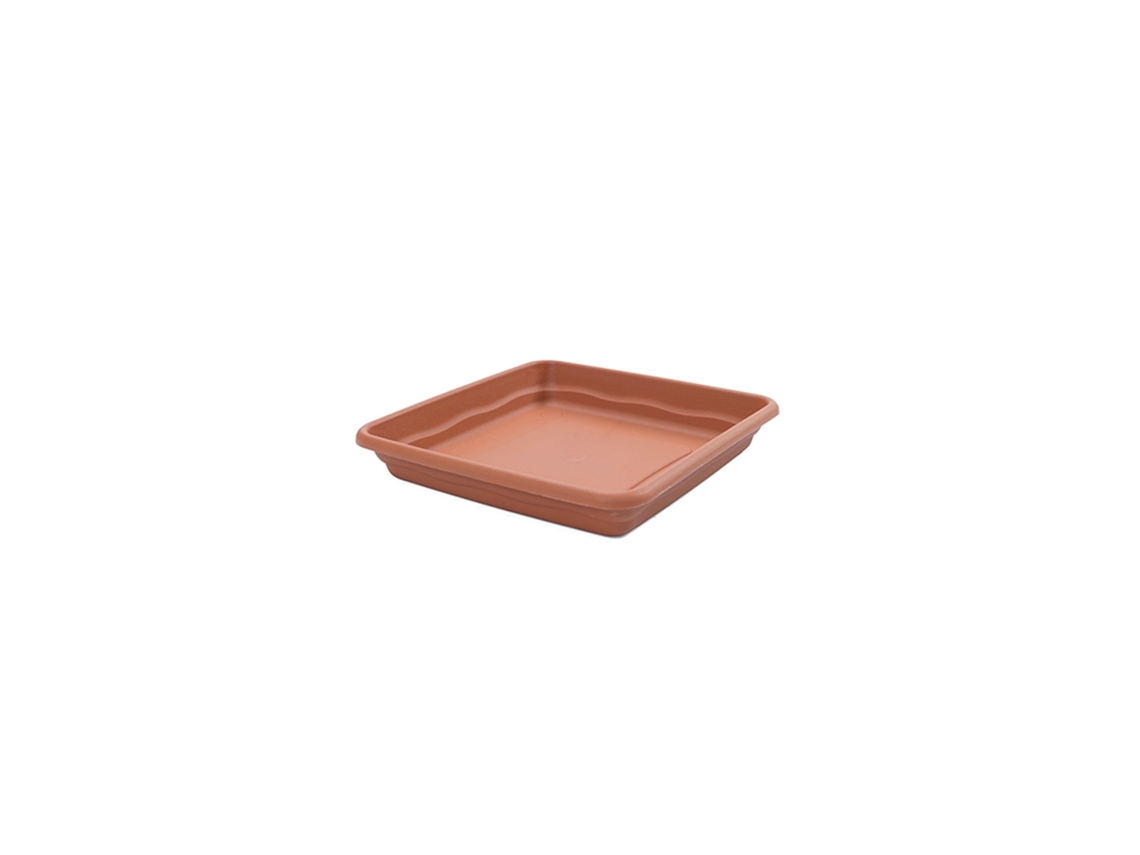 Plato de Jarrón PLASTIKEN Cuadrado Terra (4L - 19 x 19 x 3 cm)