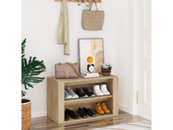 Zapatero Organizador 75X35X45 Cm Derivados de Madera Roble Sonoma