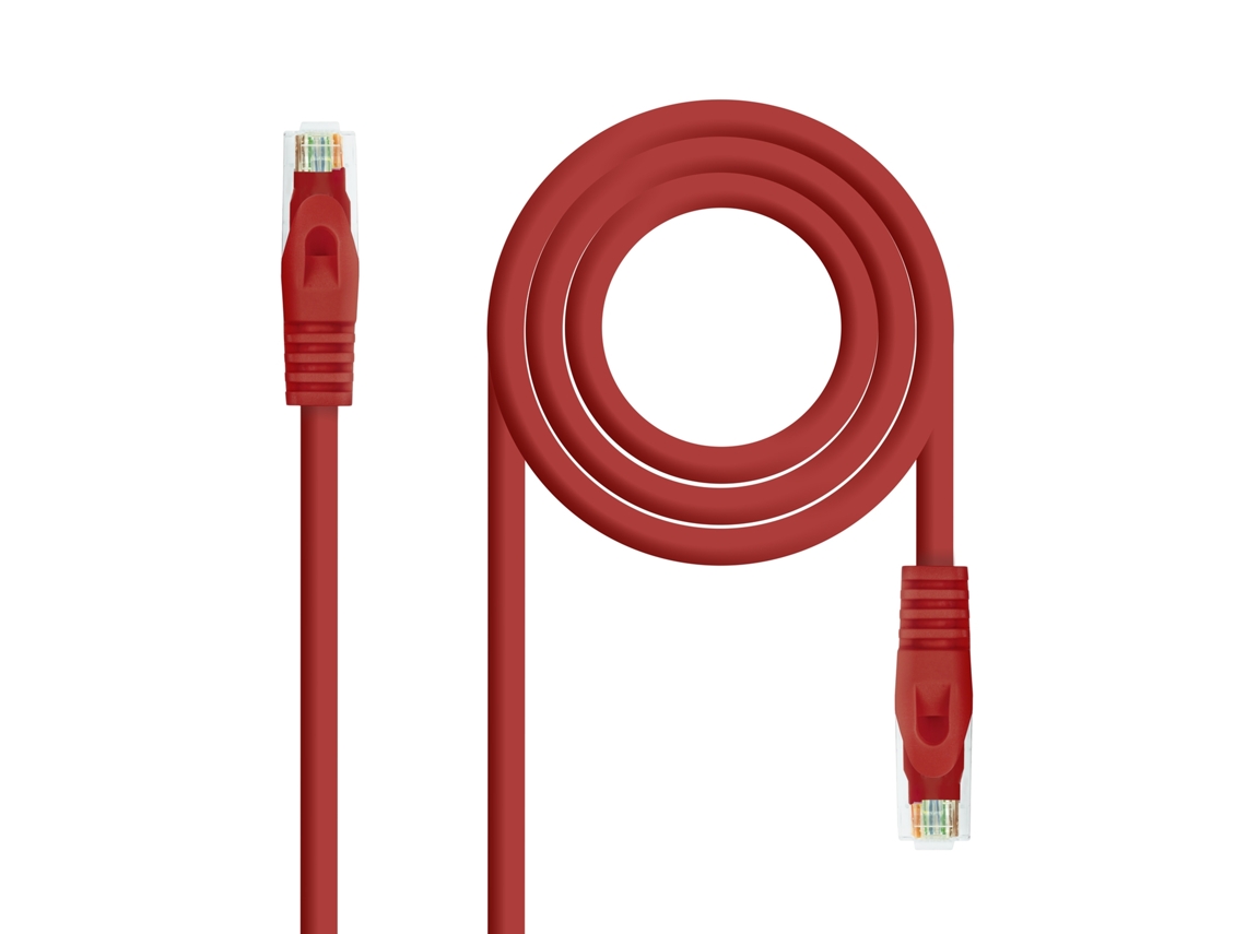 Cable de Red Nanocable Rj45 Lszh Cat.7 600Mhz Sftp Awg26 25 Cm Rojo N/A
