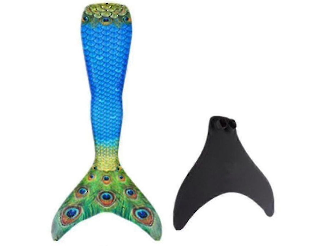 Cola De Sirena Adulta Reforzada Para Natación, Monofin Incluido - Suzukal Azul Oscuro L Azul Oscuro