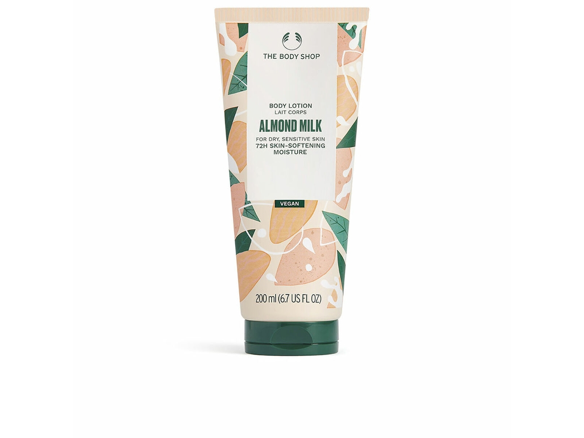 Loción Corporal Hidratante THE BODY SHOP ALMOND MILK (200 ml - Piel Seca - Piel Sensible)