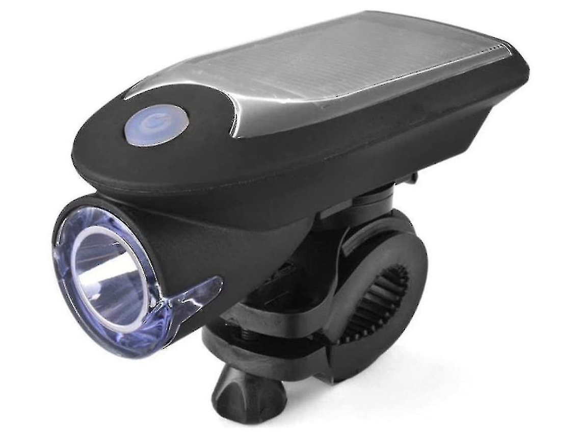 Juego de luces solares para bicicleta (delanteras y traseras, 2 soportes, IPX8, color negro) Yizhood