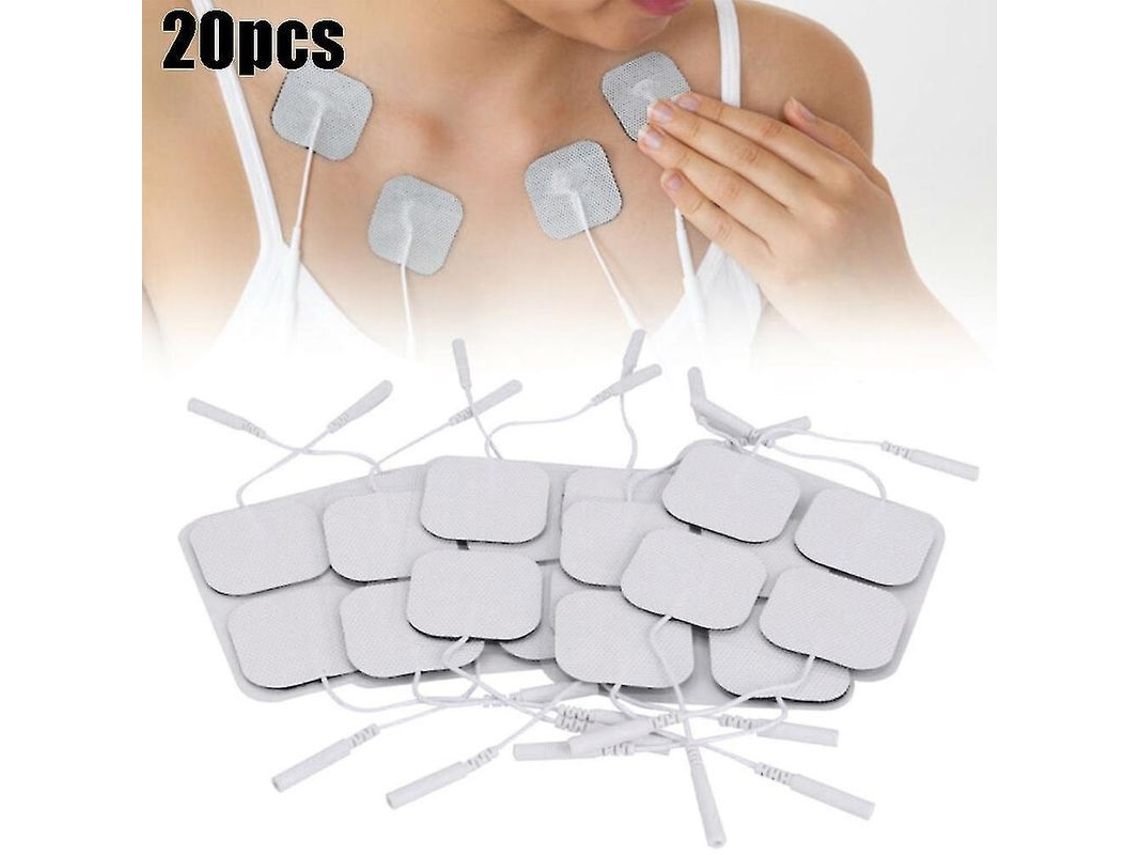 Almohadillas De Electrodos Tens Autoadhesivas Reutilizables De Repuesto Para Fisioterapia Corporal (20 Unidades)