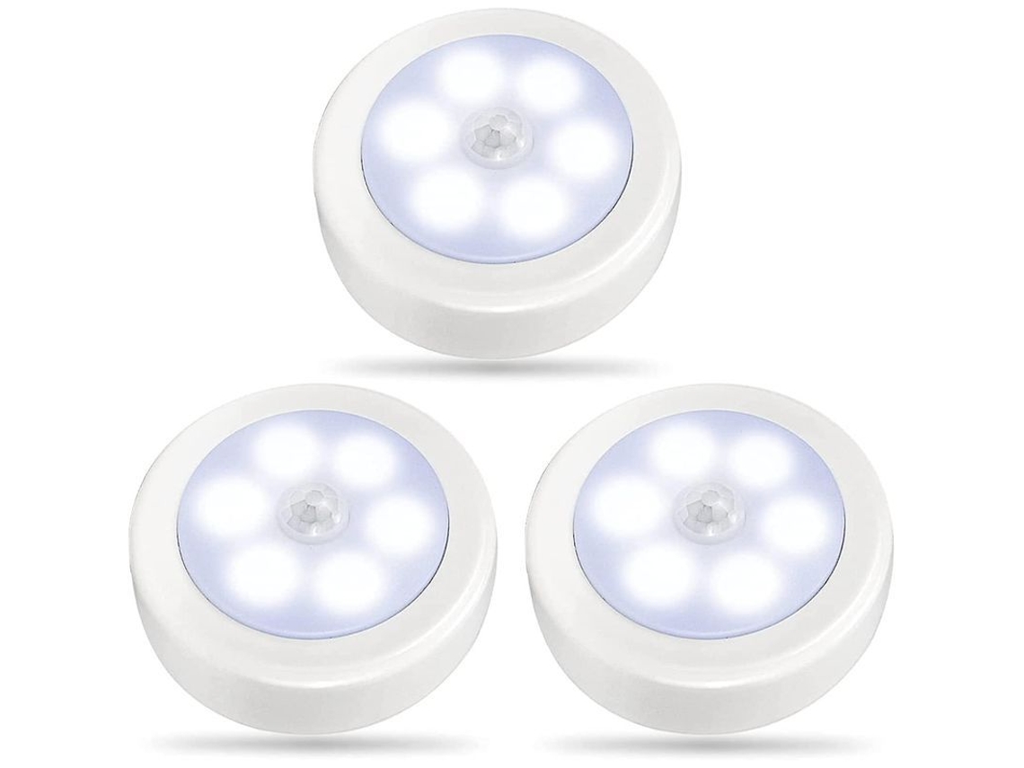 Luz Nocturna Led Con Detector De Movimiento, Batería Incluida, Regalo Para Coche