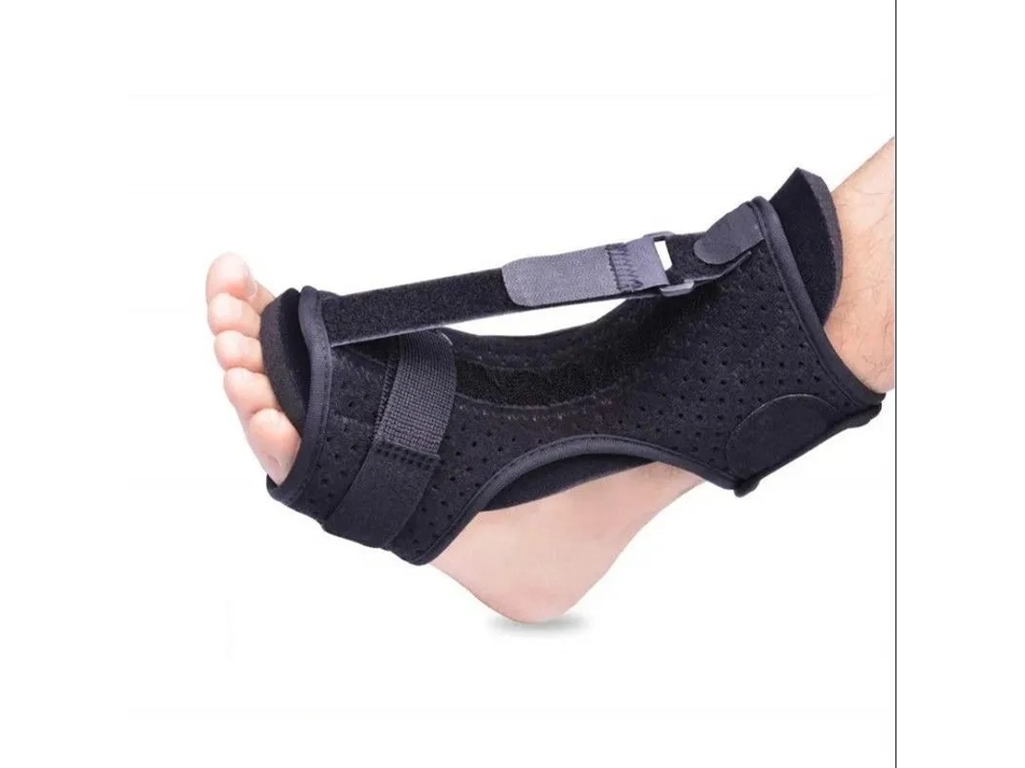 Férulas nocturnas para fascitis plantar, ajustables y transpirables, protección para el talón, color negro Tommy01