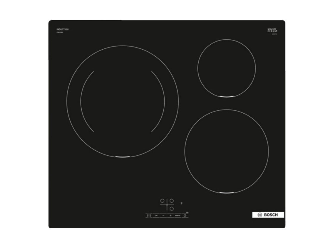 Placa de Inducción BOSCH PIJ611BB5E (Eléctrica - 59.2 cm - Negro)