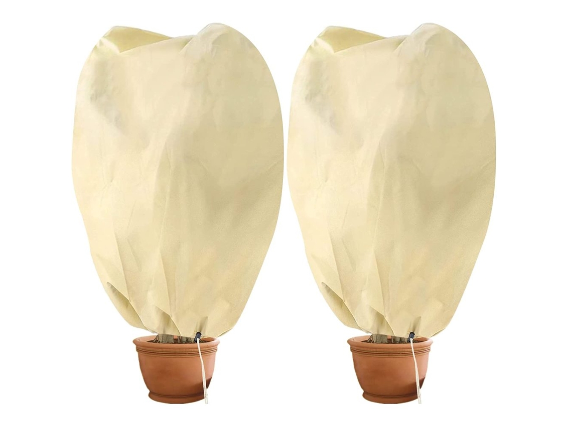 Protección contra heladas de vellón, cubiertas para plantas de amplio espacio, cubiertas de invierno reutilizables, transpirables y duraderas.