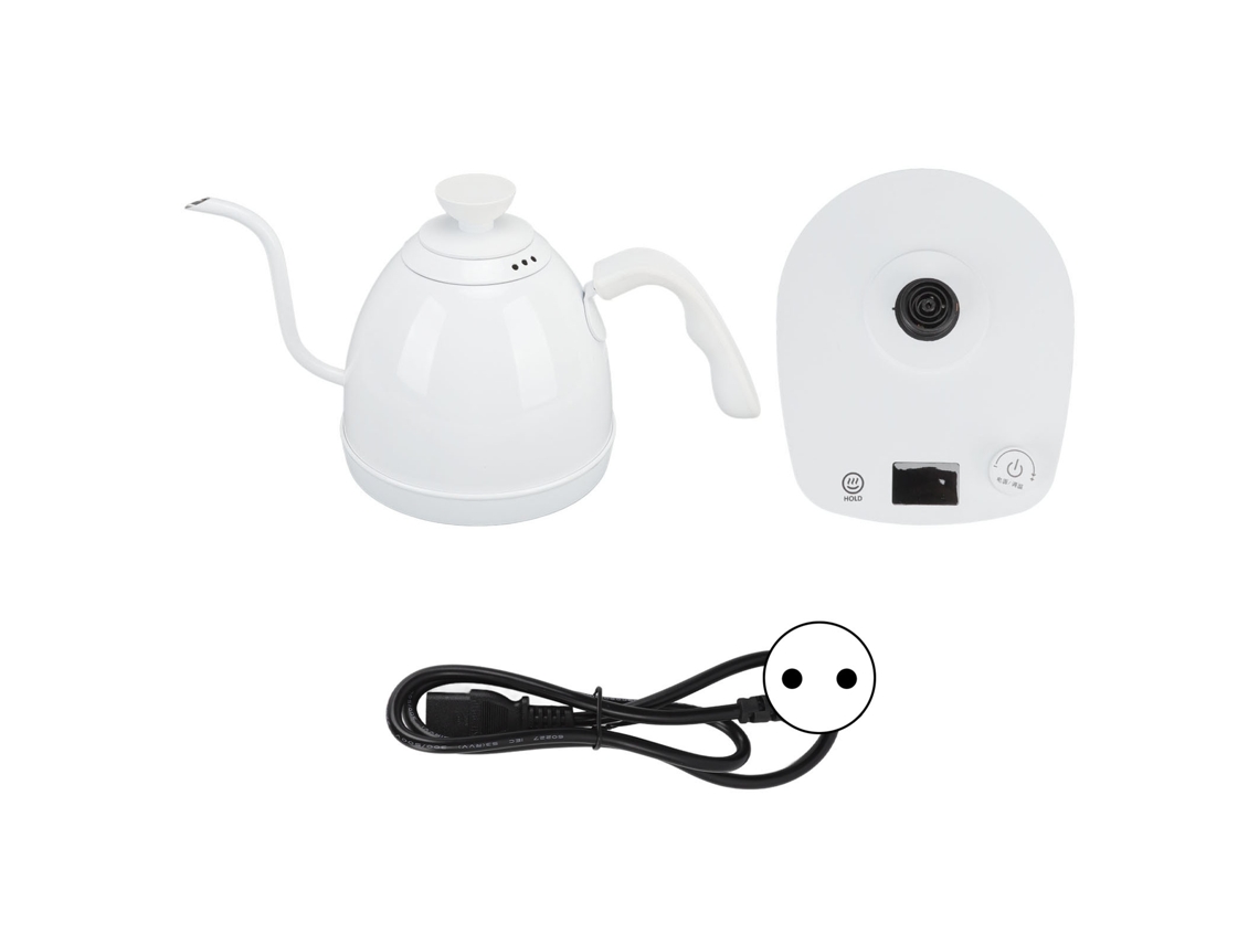 Hervidor eléctrico de acero inoxidable de 600 ml y 1000 W con temporizador para el hogar y la oficina, 220 V