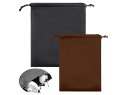 KOFIHETY Bolsa de Almacenamiento para Auriculares, Bolsa con Cordón de Piel Sintética, Universal para Auriculares, Joyas, Llaves, Ideal para Viaje y Camping