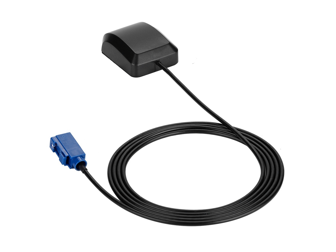 Antena Gps Para Carro Adaptador Plug Fraka Com Cabo Rg174 2.94m 1575.42mhz