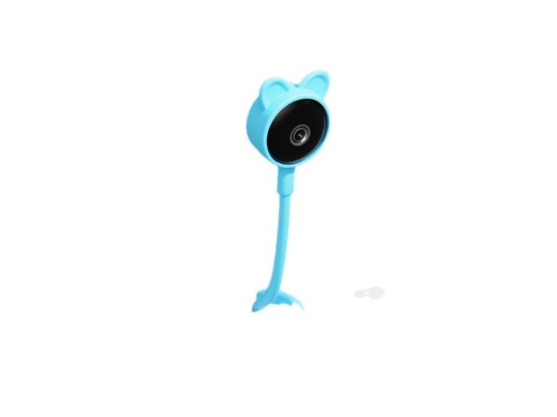 Monitor para bebés HD 1080p con visión nocturna infrarroja y ángulo de visión de 120° (azul) Czhhmart