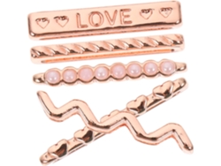 Juego de 5 anillos decorativos de silicona para pulseras, accesorios duraderos y elegantes para Smart Gokoco