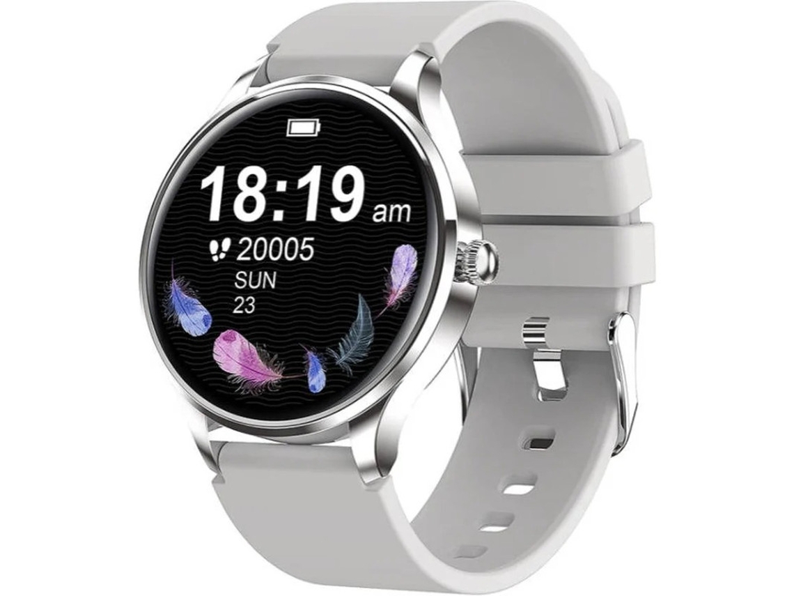 Pulsera inteligente Yizhood de 1,1 pulgadas, resistente al agua IP68, reloj deportivo inteligente con monitor de actividad física (plateado)