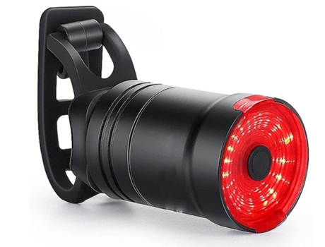 Luces traseras de bicicleta multifuncionales recargables Instalación de tija de sillín de luces traseras de bicicleta inteligente CHRONUS