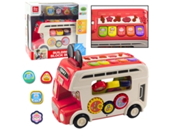 Clasificador de autobuses educativo interactivo con luces rojas y sonidos B.active