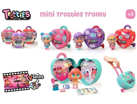 Muñeca TROTTIES Mini Trolley (Edad Mínima Recomendada: 3años)