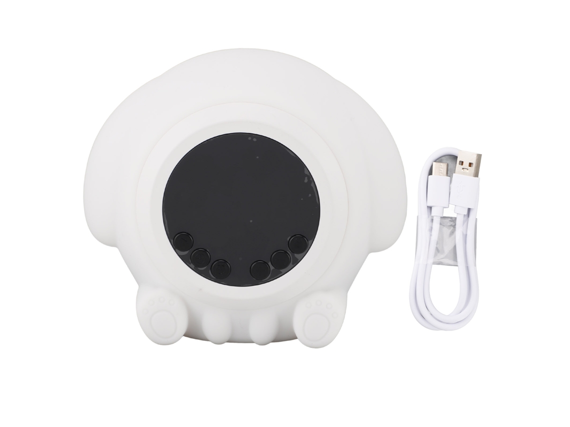 Despertador Baok con ruido blanco, 7 sonidos, 17 niveles de volumen, Bluetooth y luz nocturna para ayudar a bebés y adultos a dormir.