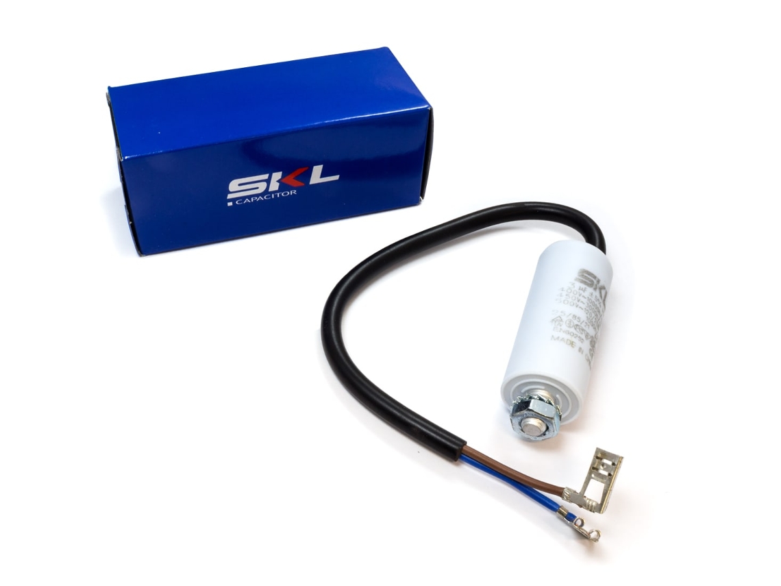 Condensador 3µf + Cable Electrodomésticos Cap604un