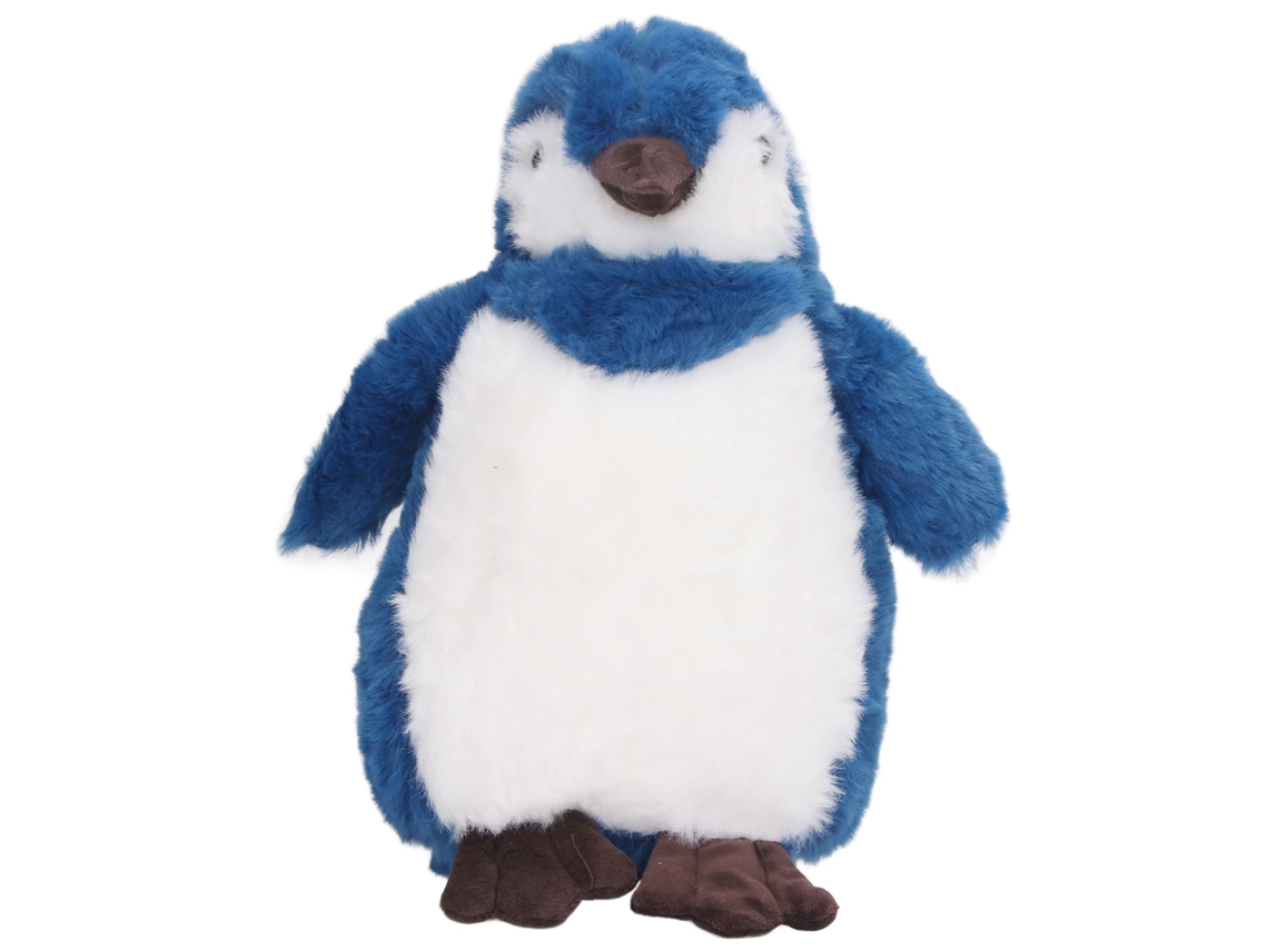 Ats-peluche De Pingüino Cute Suave Fluffy Animal De Peluche Muñeco Juguete Para Cumpleaños Niño 9.84in Azul