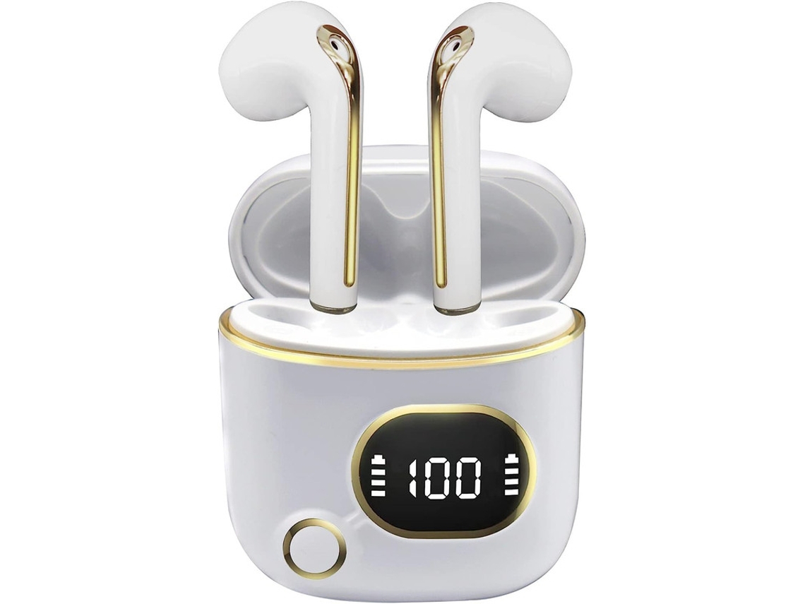 Auriculares YIZHOOD True Wireless Bluetooth Blanco