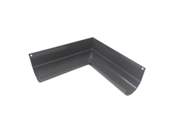 RENOPLAST R50 Ángulo para canalón de aluminio Ángulo interior 90 Grafito Canalón para lluvia Canal para tejado Drenaje
