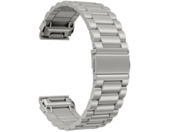 Bracelete Para Garmin (26mm) - Aço Inoxidável - Fecho Dobrável Integrado - Três Esferas Tactix Titânio