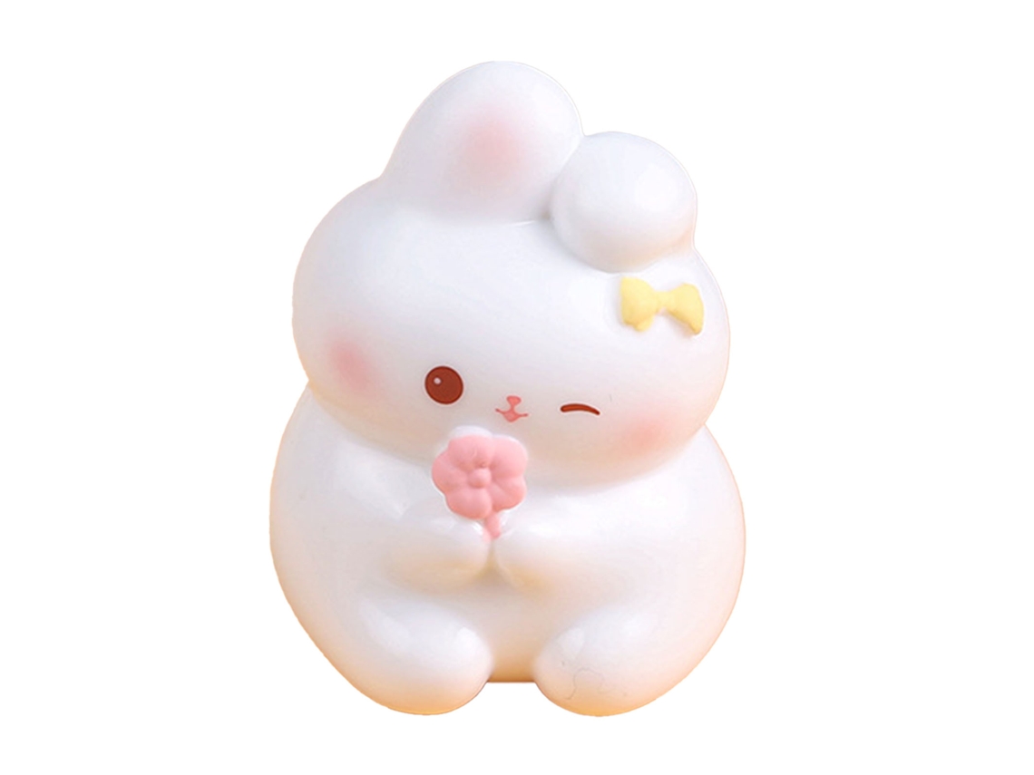 Figura decorativa de conejo de resina para mesa