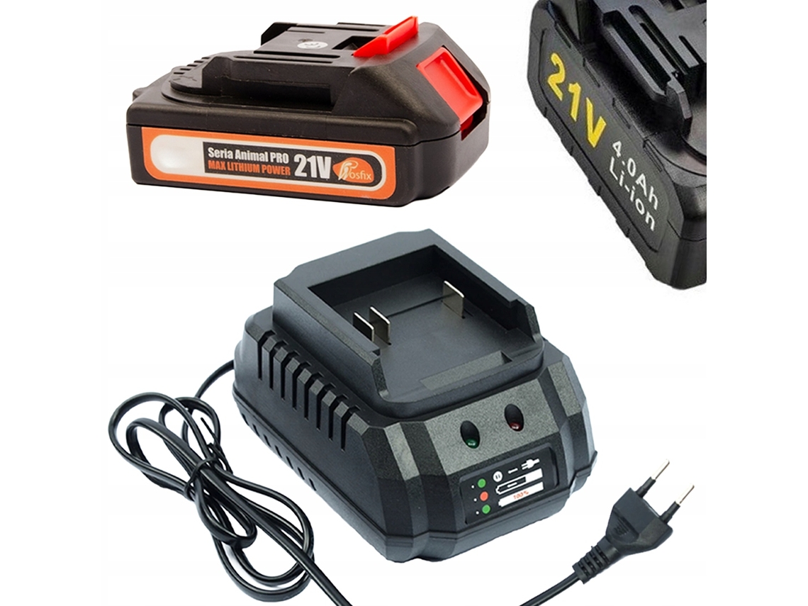 Batería de iones de litio de 21 V y 1,5 Ah con cargador | Compatible con herramientas eléctricas Makita de 18 V a 21 V