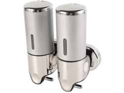 Dispensador de jabón de pared Rosewell para baño, cocina, supermercado y hotel (plata, 1000 ml)