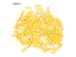 100pcs Conectores De Cable Empalme Aislado Bv5.5 Conjunto Terminales Prensados En Frío Variados