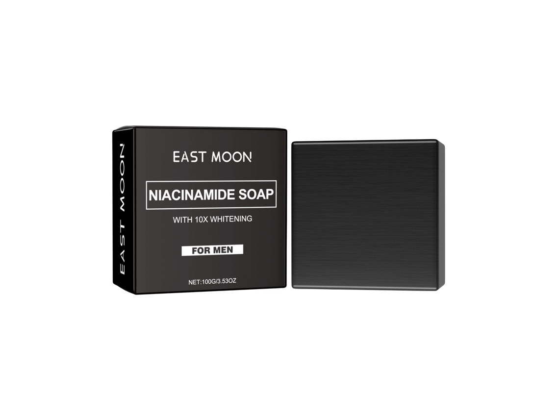 Jabón facial y corporal East Moon para el cuidado de la piel masculina, reduce el acné y las cicatrices.
