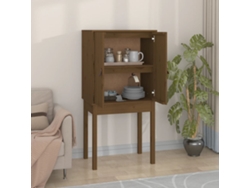 Aparadores Armario Alto 60X40X120 Cm Madera de Pino Maciza Marrón Miel
