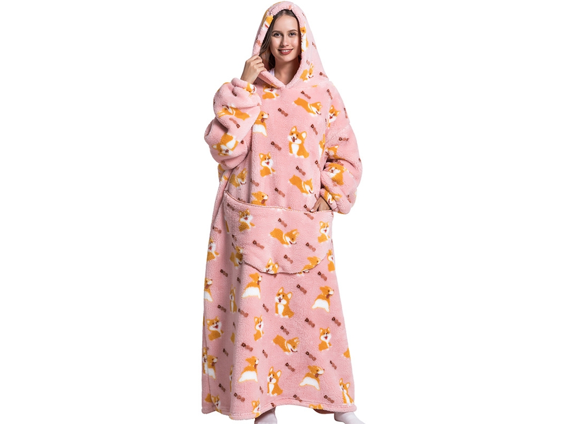 Manta Chrui Larga Con Capucha Para Regalar En Cumpleaños A Hombres Y Mujeres (corgi)