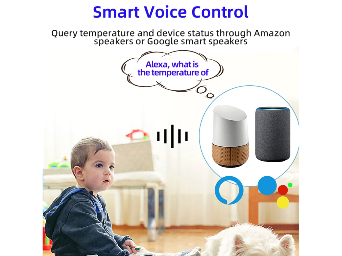 Sensor Inteligente Zigbee 2 En 1 Para Puertas Y Ventanas Con Detector De Temperatura Y Humedad, Sistema De Alarma Antirrobo Compatible Con Alexa Home.