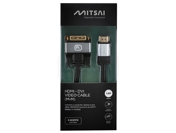 Cable HDMI MITSAI (DVI-D - 1.8m - Negro)