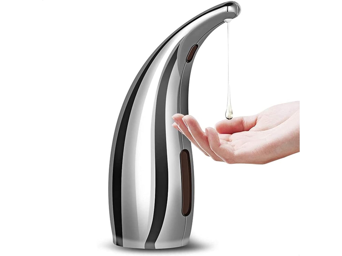 Compañero de higiene automatizado, dispensador automático de jabón con sensor de movimiento infrarrojo preciso, base antideslizante que garantiza una