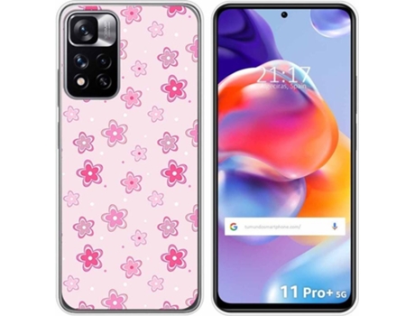Carcasa para Xiaomi Redmi Note 11 Pro+ Plus 5G TUMUNDOSMARTPHONE Dibujos Flores Multicolor