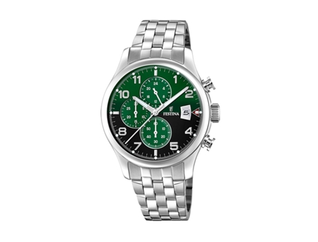 Reloj Hombre FESTINA F20374/7 Verde Plateado