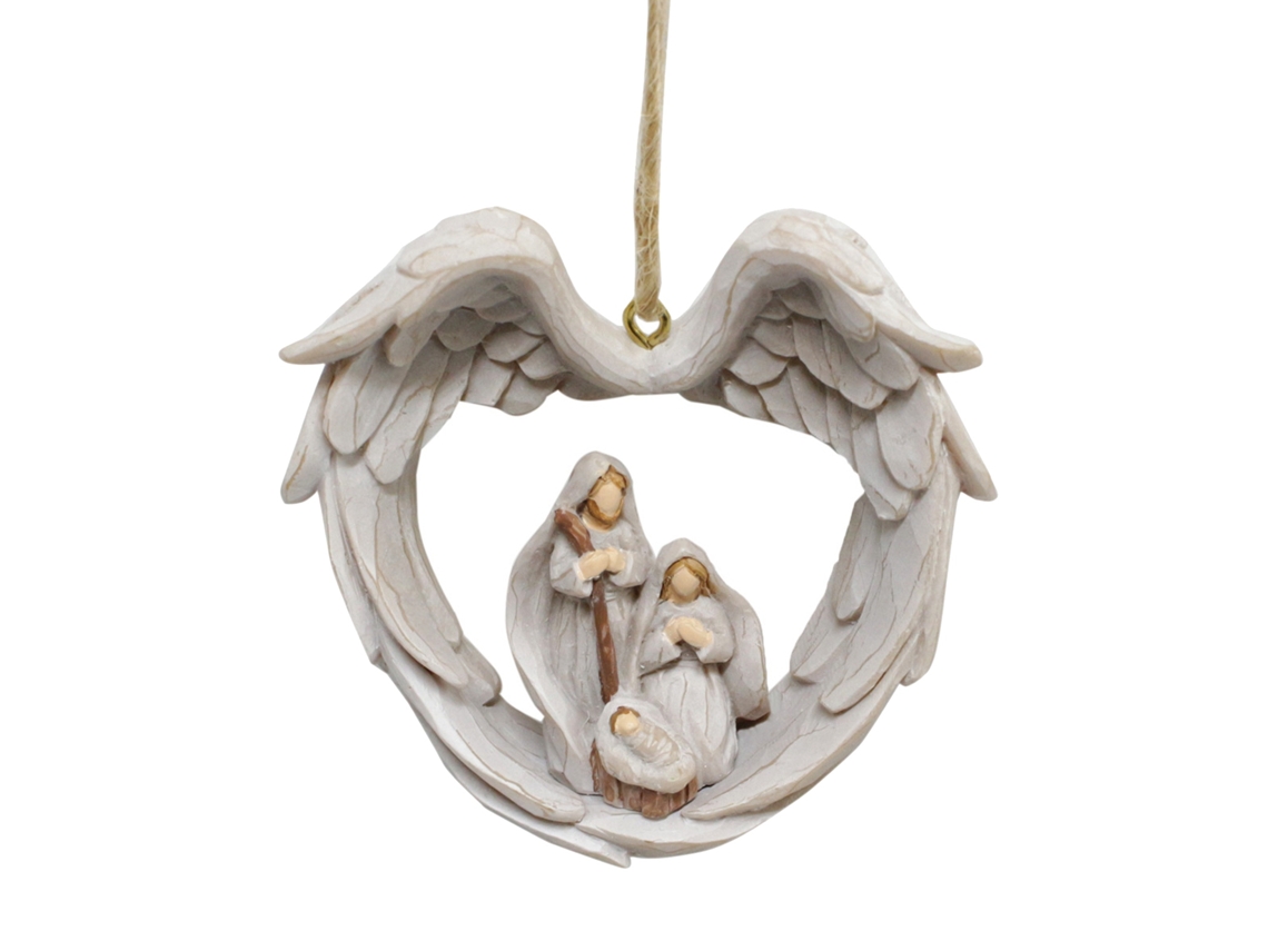 Adorno Colgante De Resina Hecho A Mano Con Alas, Decorativo Para El Hogar Y El Jardín, Regalo