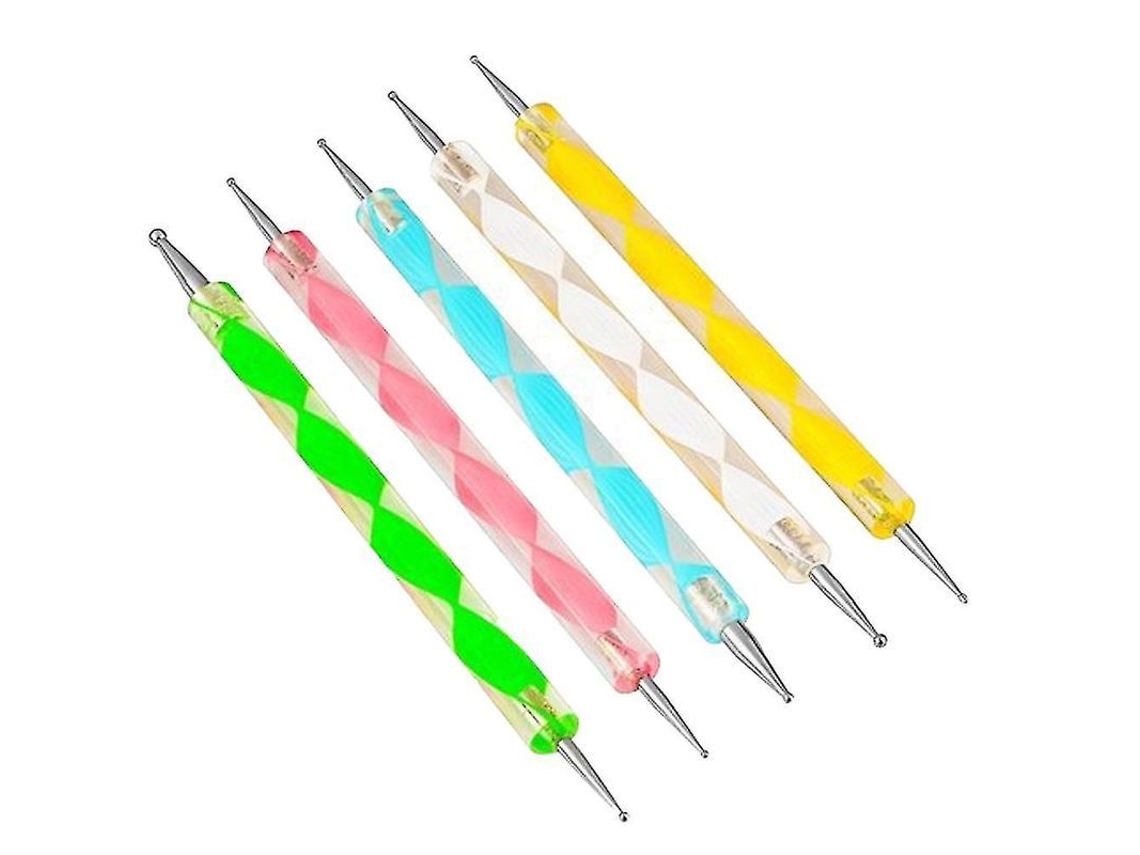 Kit De Bolígrafos De Doble Punta Para Decoración De Uñas, Pedicura, Manicura, Diamantes De Imitación Y Consejos Para Manualidades.
