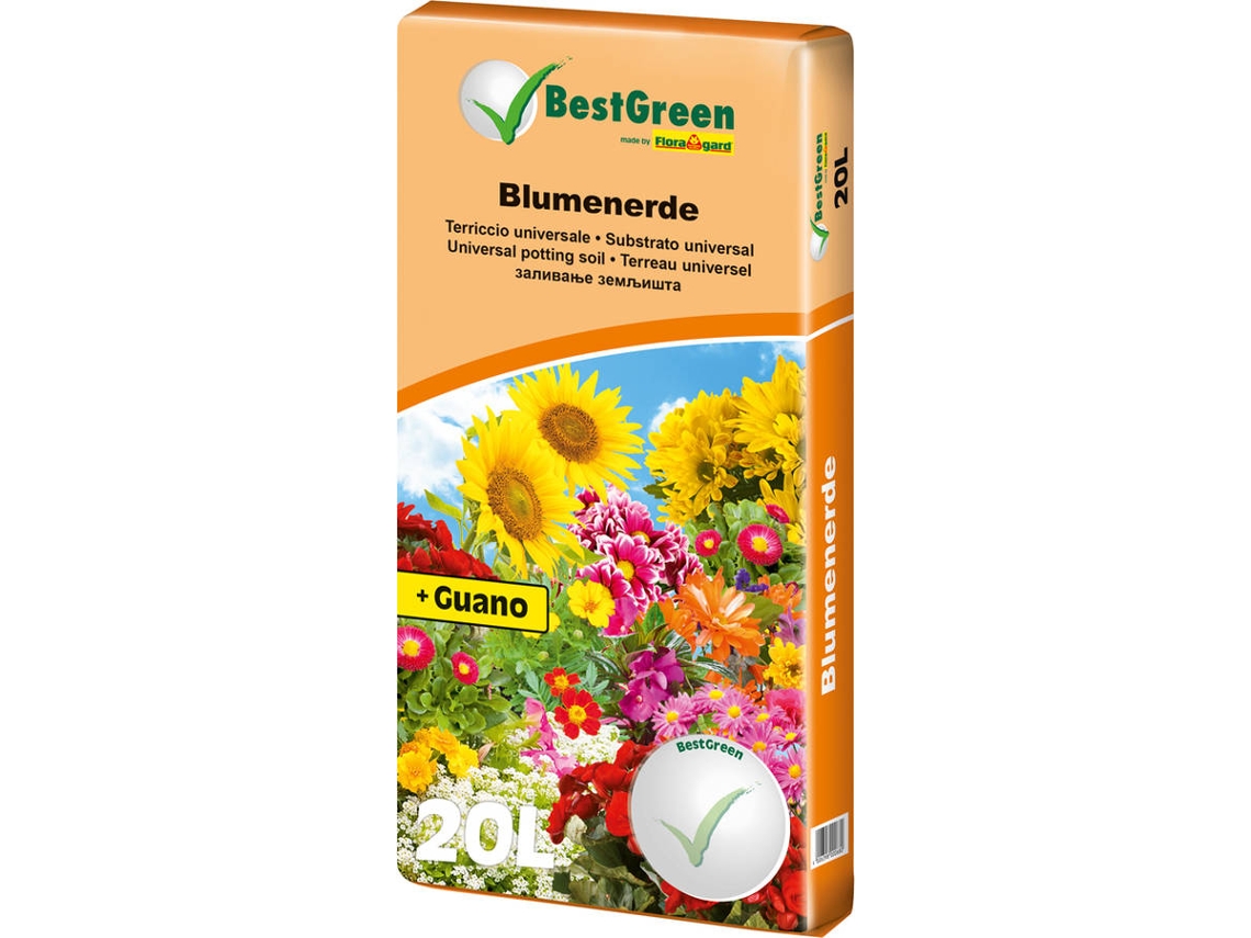 Sustrato Universal para Macetas Bestgreen FLORAGARD 20 Litros