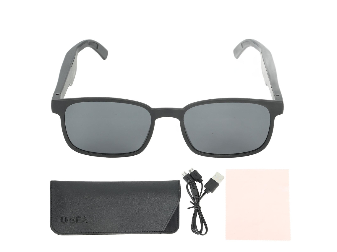 Gafas inteligentes X 13, estilo abierto, para escuchar música y hacer llamadas con Bluetooth 5.0 - Color negro