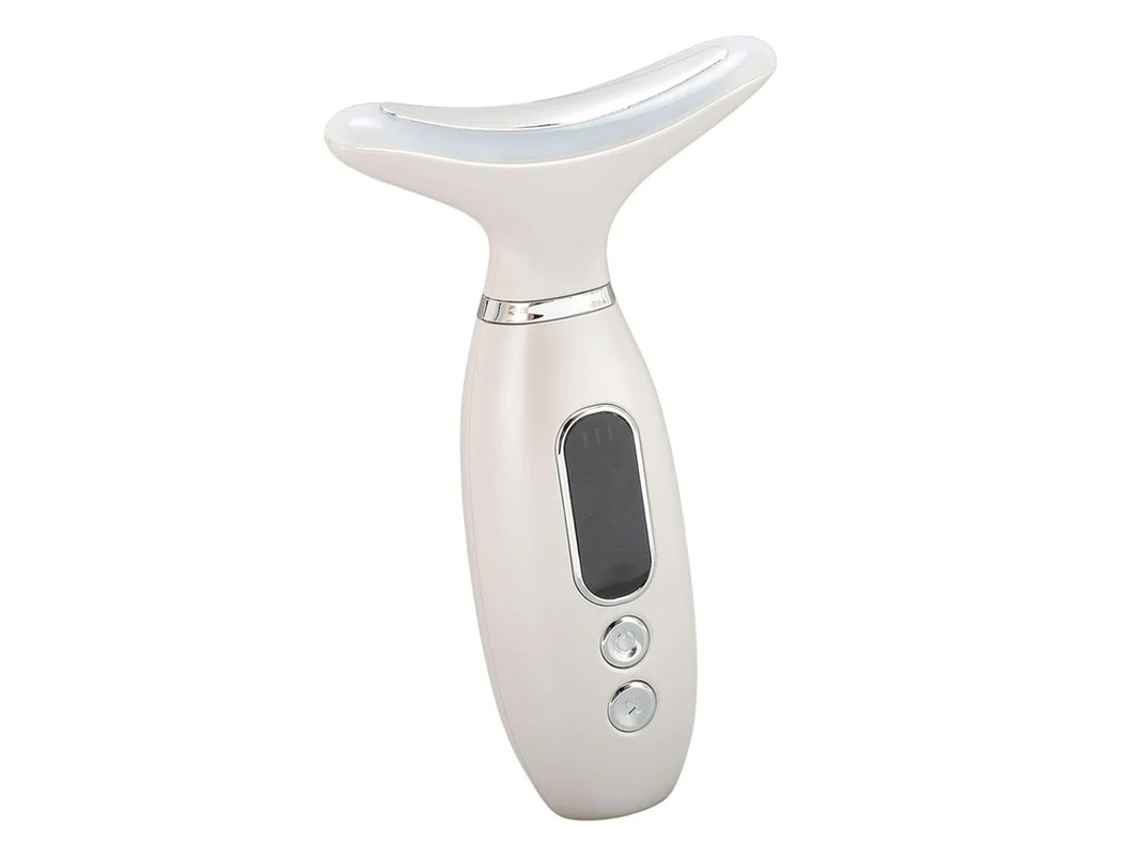 Masajeador de belleza facial con múltiples niveles de vibración, activación de la piel, batería de litio recargable para rostro y cuello, blanco Bestvite