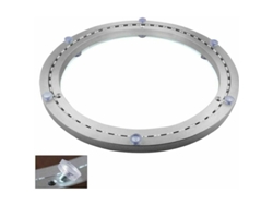 KOFIHETY Cojinete de Plataforma Giratoria Metálica, Base Redonda Giratoria, Rotación 360°, Cojinetes de Bolas Simples, para Carga Pesada, ø35cm