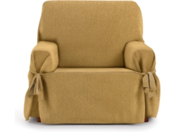 Funda de Sillón EYSA Mid con Lazos (110 x 70 x 120 cm - Poliéster y Algodón - Amarillo)