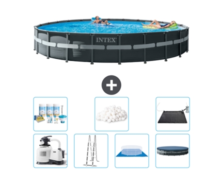 Piscina Tubular INTEX 26340GN-CB44 (47241 L - 732x132cm)