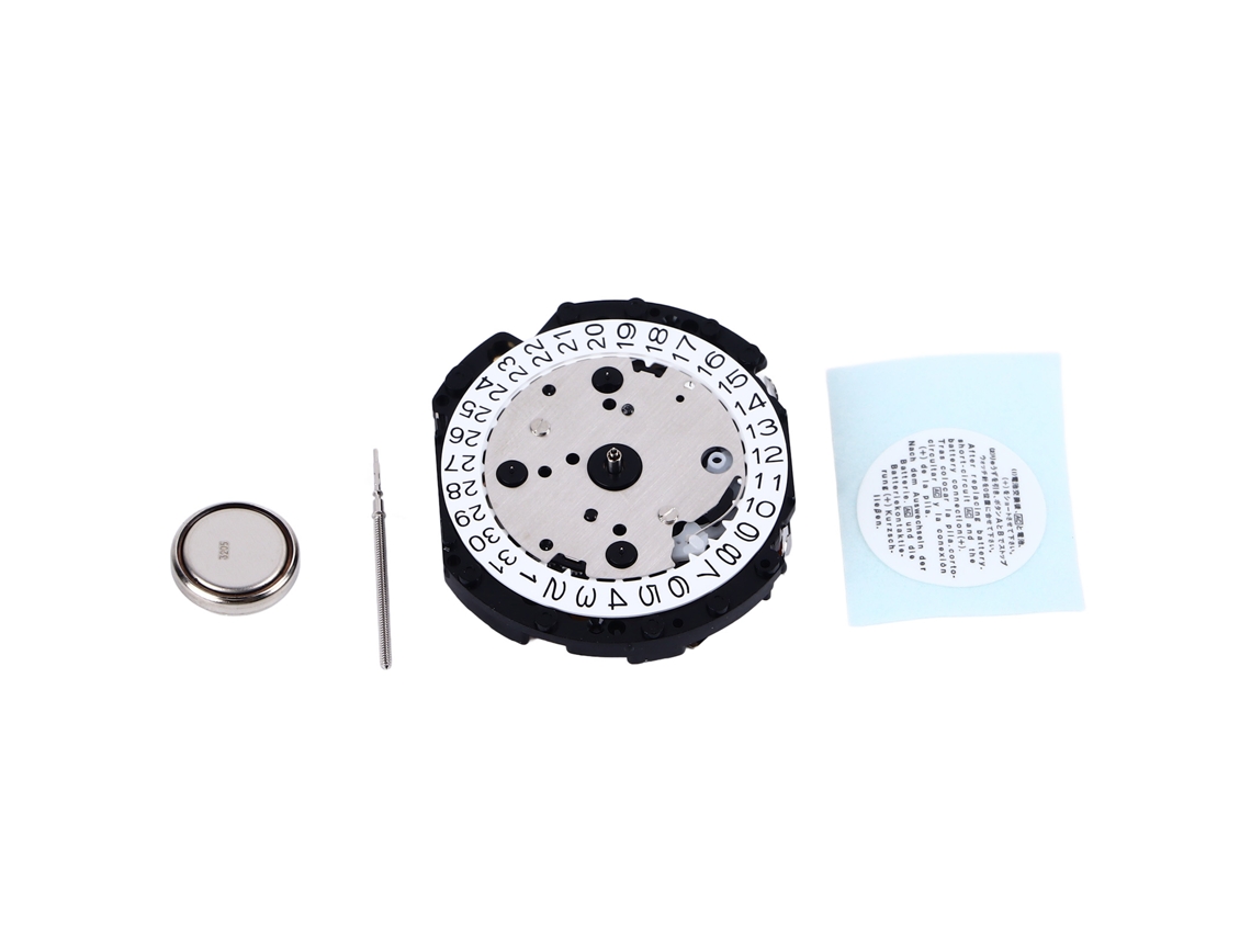 Mecanismo De Cuarzo Vd57c, De Metal, Con Batería De 40 Mah, Fácil De Reemplazar.