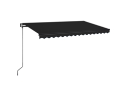 Maison Exclusive - Toldo Manual Retráctil Con Led Gris Antracita 400x350 Cm