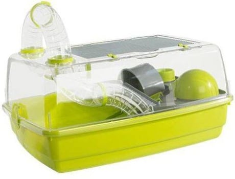 Jaula para Hamsters VOLTREGA 983 (Verde y Gris - 100x55x39 cm - Plástico)